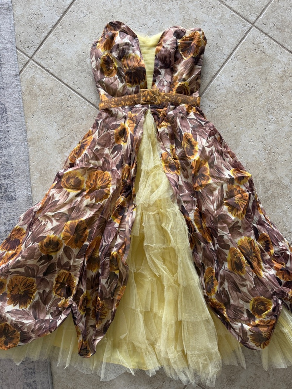 Vintage Retro original 50s style strapless dress